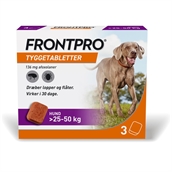 Frontpro tyggetablet mod flåter og lopper på hunde, 25-50 kg